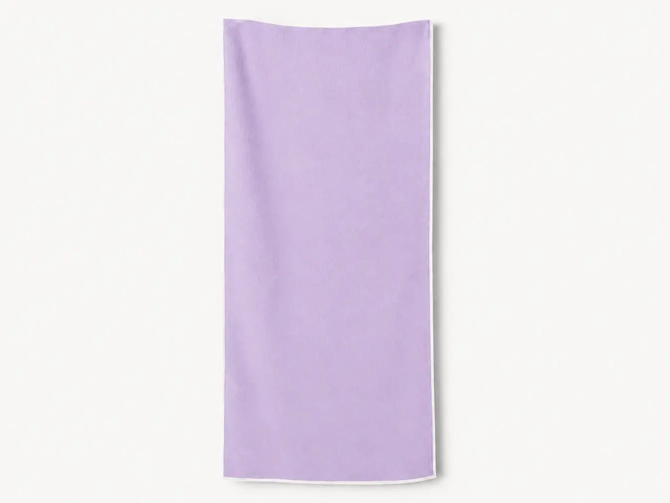 Lavender towel on a white background