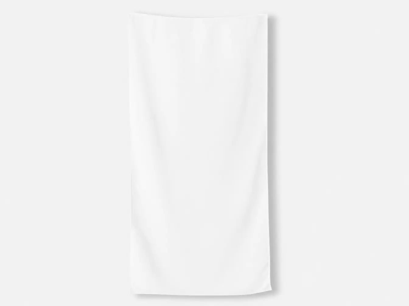 White towel on a white background.